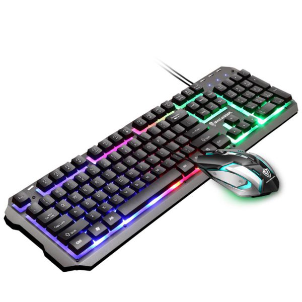 Teclado Mouse Combo Colorido Retroiluminación Usb GT500