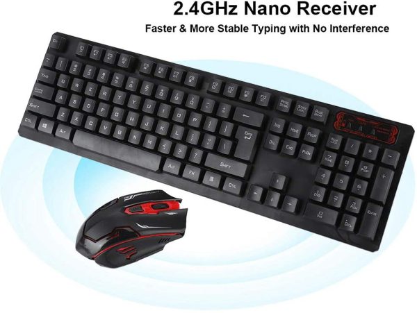 Teclado Mouse Combo Inalambrico Usb 2.4gHz HK6500