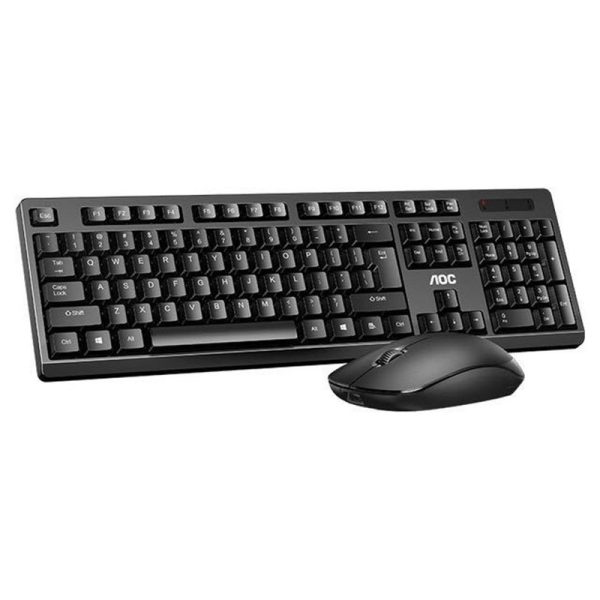 Teclado mouse combo inalambrico usb 2.4gHz para ordenador portátil Aoc km210