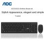 Teclado mouse combo inalambrico usb 2.4gHz para ordenador portátil Aoc km210