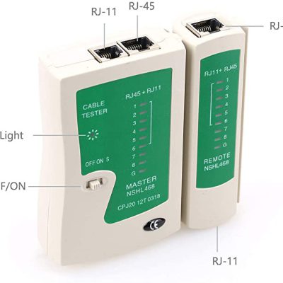 Probador de UTP RJ45 Red LAN ,RJ11