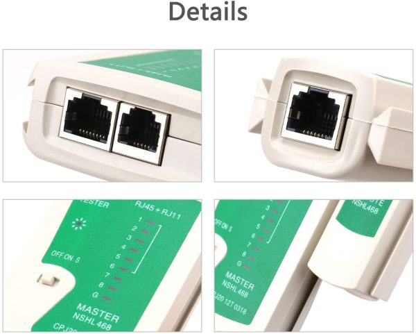 Probador de UTP RJ45 Red LAN ,RJ11