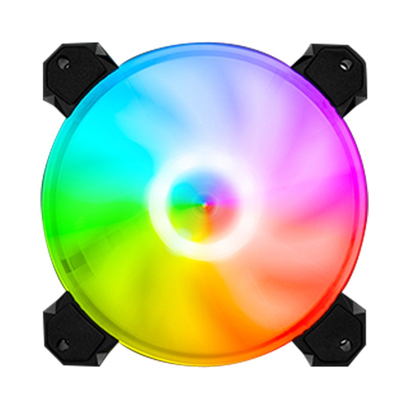 Ventiladores RGB con control remoto, poco ruido, 120mm