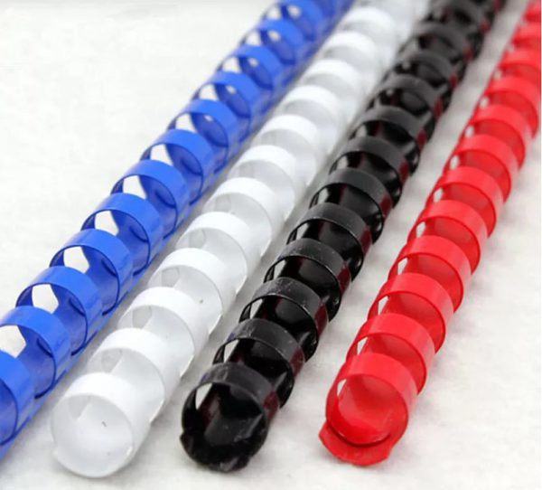 Espirales de plástico para encuadernación 1/4" 6mm 15hojas