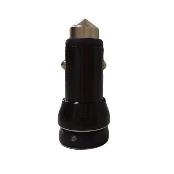 Cargador de auto para celular 2 puesto usb 1.0/2.1A 12-24V DC