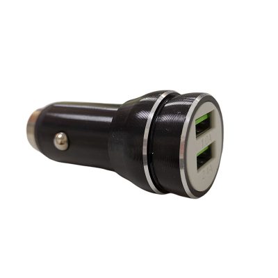 Cargador de auto para celular 2 puesto usb 1.0/2.1A 12-24V DC