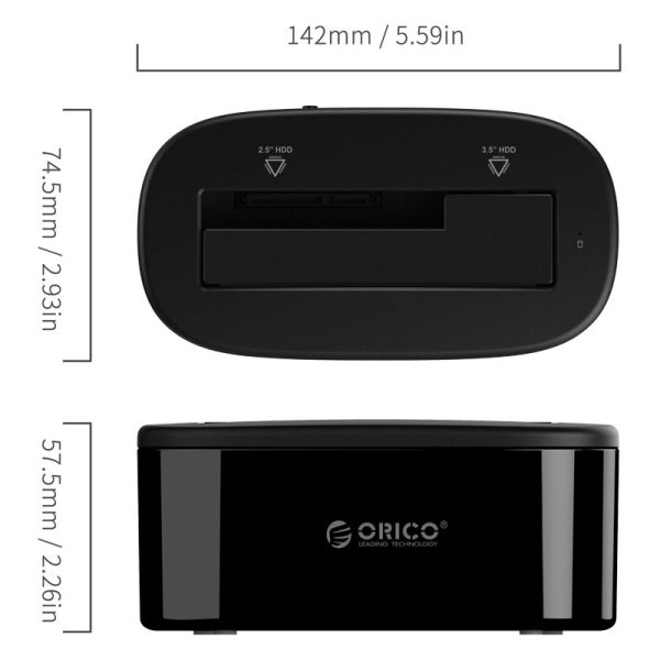 ORICO USB 3.0 a SATA Docking Station Disco Duro Externo para 2.5/3.5 pulgadas HDD/SSD