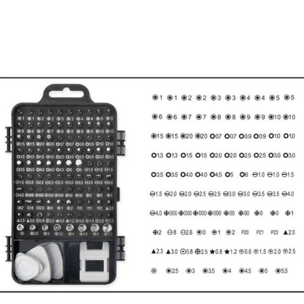 Juego de destornilladores 115 en 1, computadora de precisión, teléfono inteligente