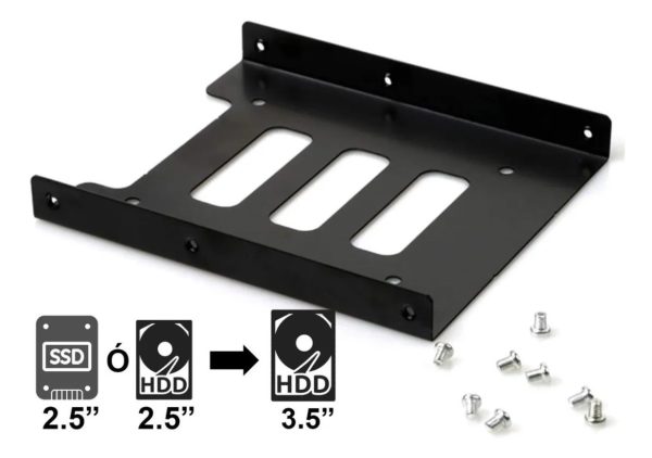 Soporte De Metal Adaptador Para Disco Duro De 2.5 A 3.5