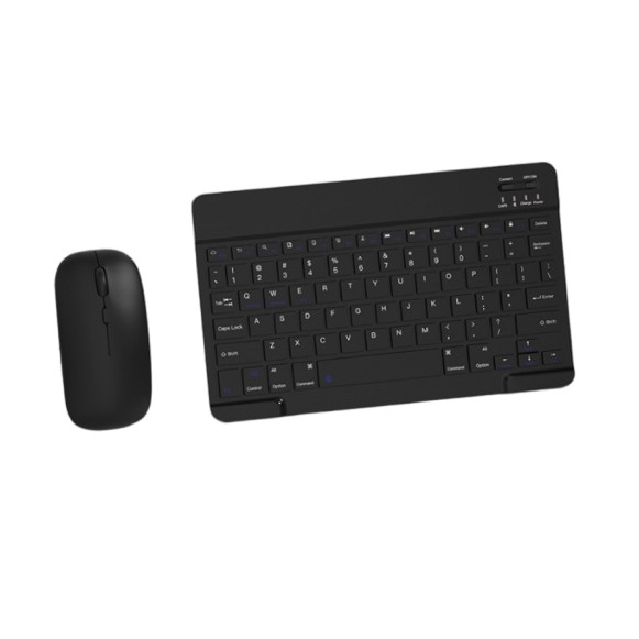 Teclado y mouse inalambrico bluetooth 10pulgada para celular,tablet,windows,ios y android