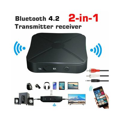 Adaptador transmisor de audio inalámbrico Bluetooth receptor 2 en 1
