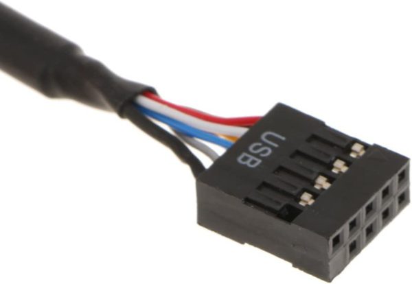 Cable adaptador USB 3.0 cabecera de 20 pines macho a USB 2.0 de 9 pines hembra