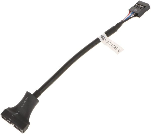 Cable adaptador USB 3.0 cabecera de 20 pines macho a USB 2.0 de 9 pines hembra