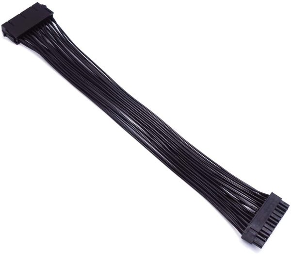 Cable de fuente de alimentación de placa base de 24 pines macho a hembra 30cm