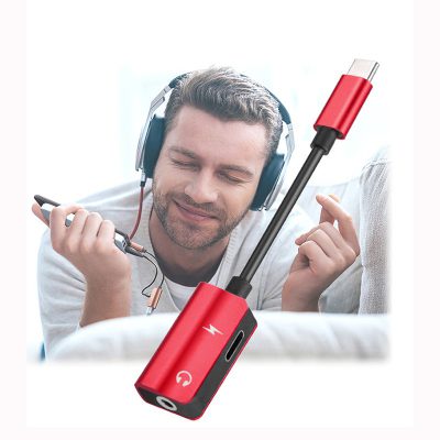 Adaptador Lightning a conector de auriculares y carga 2 en 1