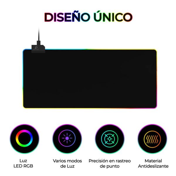 Mouse pad Gaming RGB 30*80CM