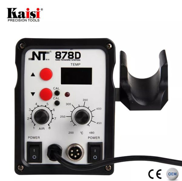 Kaisi 878D - Estación de reparación de soldadura blower de aire caliente con cautin