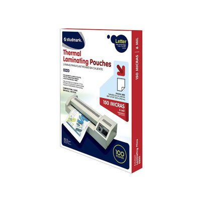Lamina para plastificar tamaño carta 150 mic, 100pzs studmark