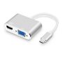 Adaptador convertidor tipo c a hdmi / vga