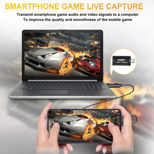 Tarjetas de captura de audio y vídeo (HDMI a USB, 1080 p, USB 3.0, cámara de acción para transmisión en directo)
