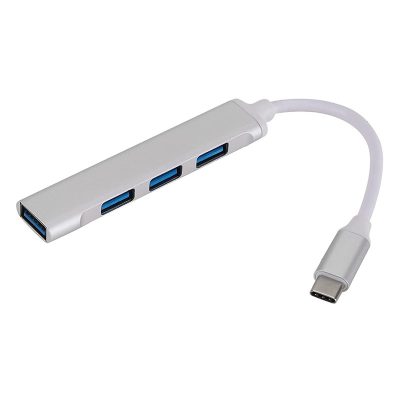 Adaptador hub usb 4 x USB 3.0 a Tipo-c aleación de aluminio