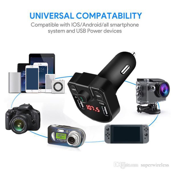Transmisor Bluetooth Fm Sd Cargador Carros M9