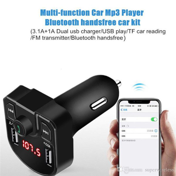 Transmisor Bluetooth Fm Sd Cargador Carros M9
