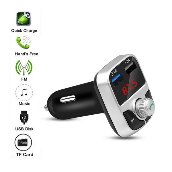 Transmisor FM G17 para coche, reproductor MP3 BT 5,0 LCD