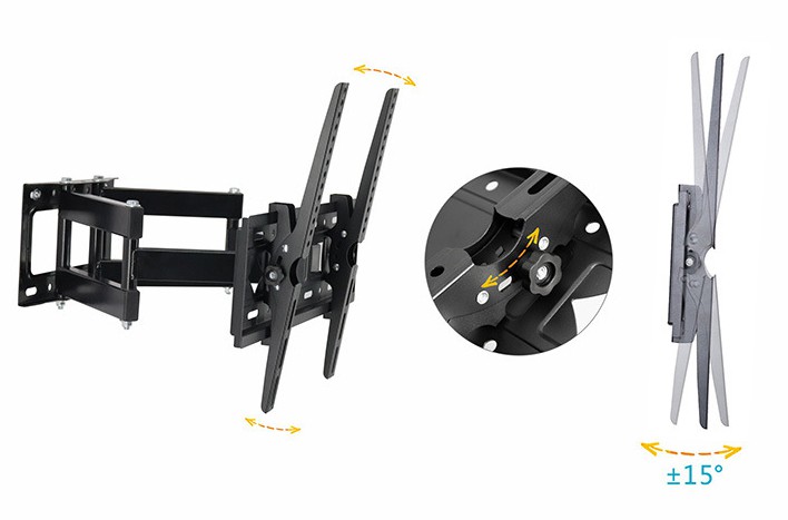 Soporte de tv giatorio para 26"-65" hasta 40KG
