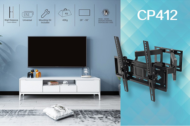 Soporte de tv giatorio para 26"-65" hasta 40KG