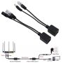 Adaptador Poe Separador Dc Cable Utp 30mts