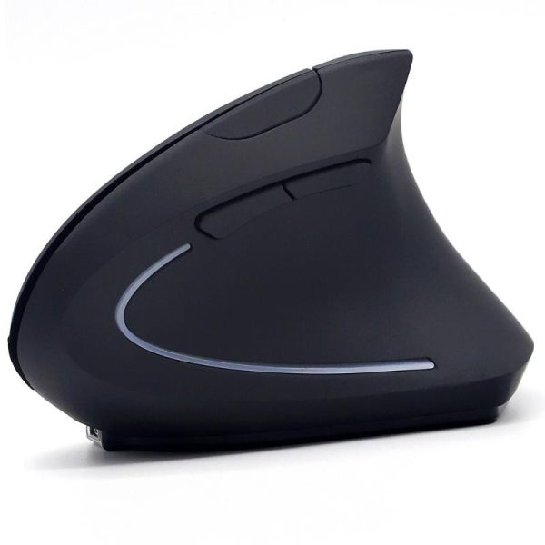 Mouse Vertical Ergonómico Inalambrica Recargable 5 Botones Óptico Fino