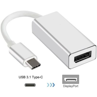 Adaptador convertidor usb-c a display port hembra