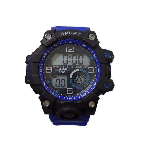 Reloj sport con correa de silicona y movimiento digital