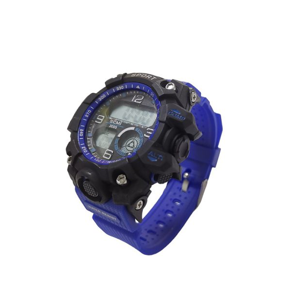 Reloj sport con correa de silicona y movimiento digital