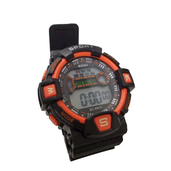 Reloj sport con correa de silicona y movimiento digital