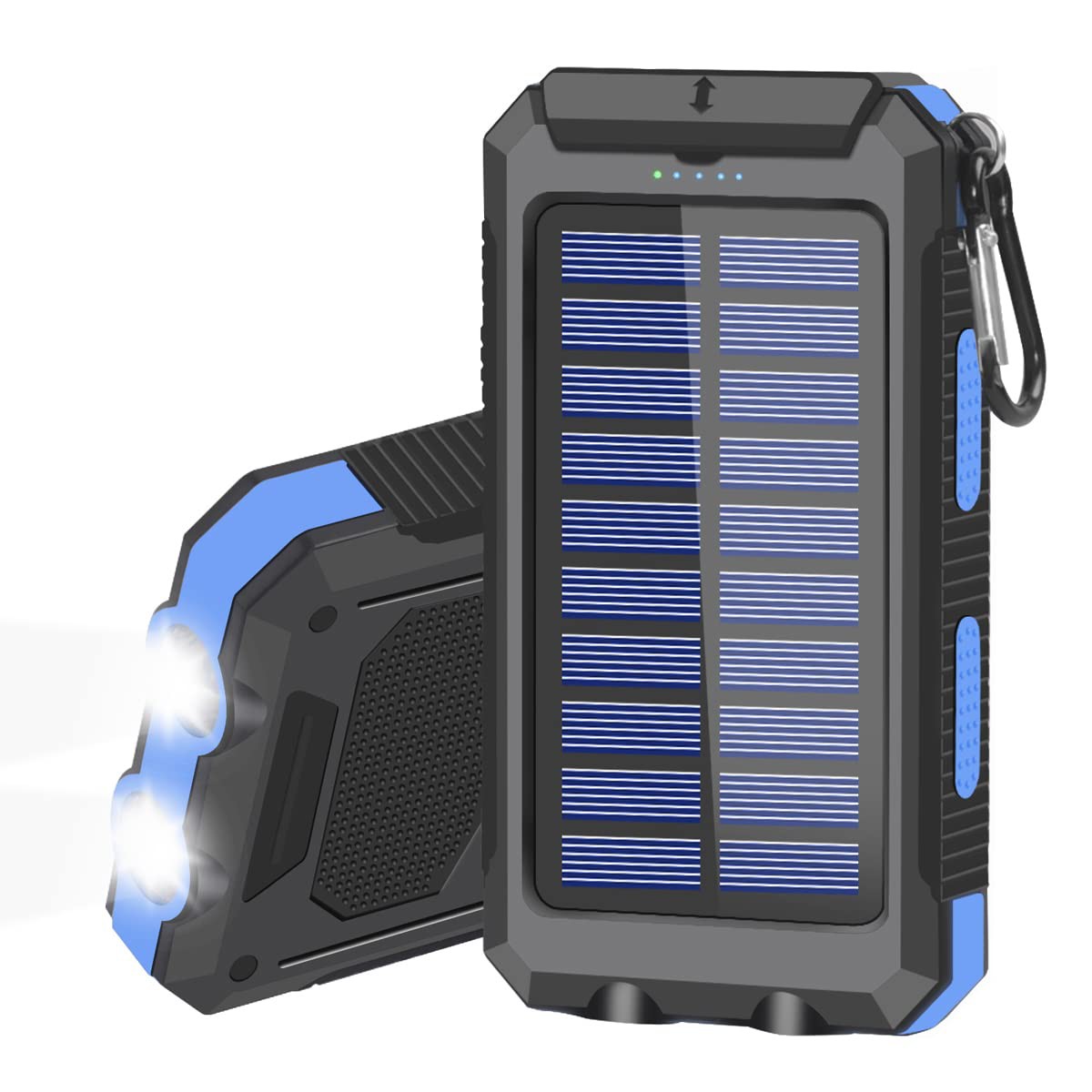 Batería portátil cargador solar 20000mAH con linternas LED