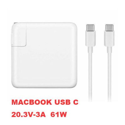 Cargador Laptop Macbook Con USB-C QC3.0 5-20V-3.05A 61W