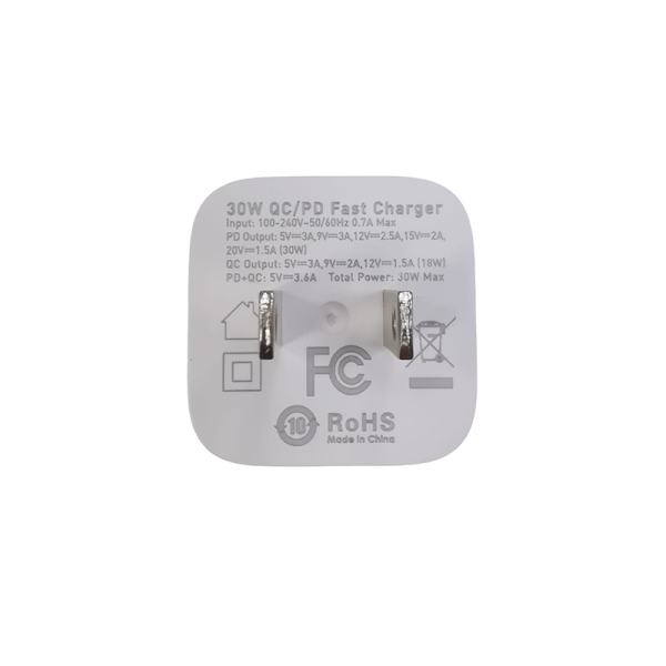 Cargador Rápido Turbo QC3.0 PD30W Con Cable Iphone