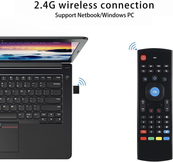 MX3 - Control Remoto Giroscopio Micrófono IR Para Android Box, Laptop, TV Con Mini Teclado