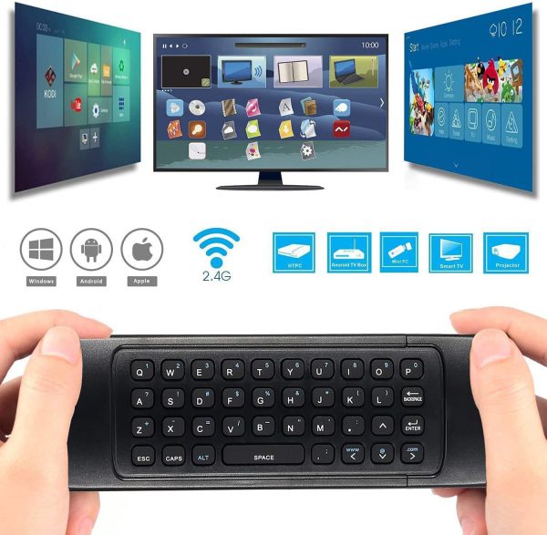 MX3 - Control Remoto Giroscopio Micrófono IR Para Android Box, Laptop, TV Con Mini Teclado