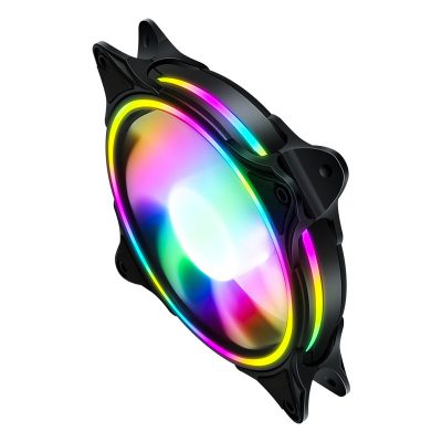 Ventilador de 12 cm Enfriamiento silencioso Sinfonía RGB