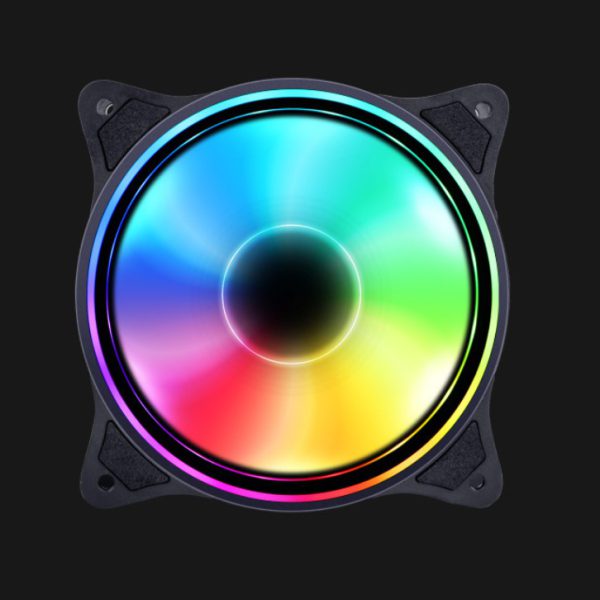 Ventilador de 12 cm Enfriamiento silencioso Sinfonía RGB