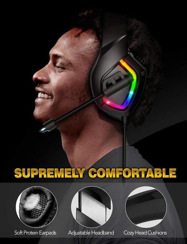 Onikuma K1B -Audifono RGB Gaming Headset