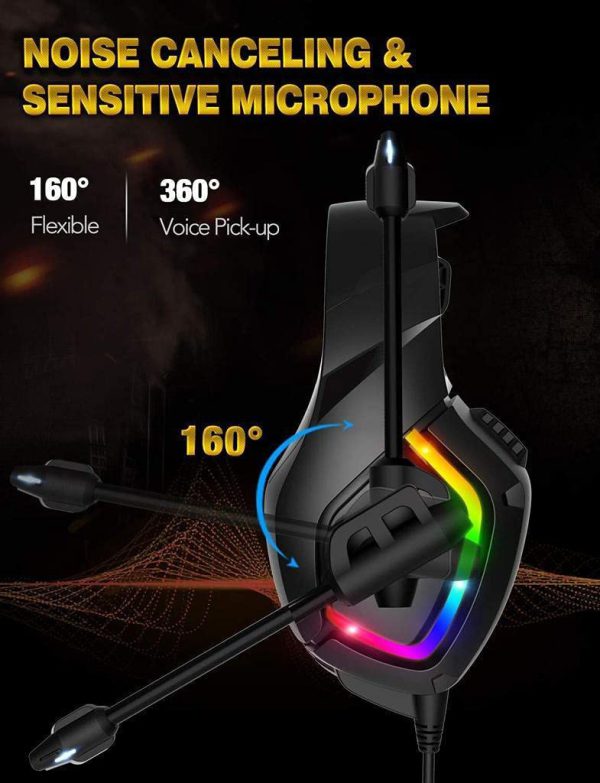 Onikuma K1B -Audifono RGB Gaming Headset