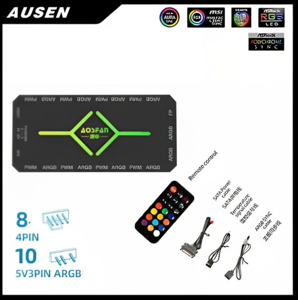 Controlador Argb/rgb Para Ventiladores Gabinete De Pc