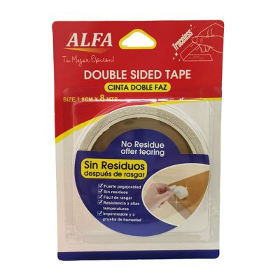 Tape doble contacto 1.8cm x 8mts