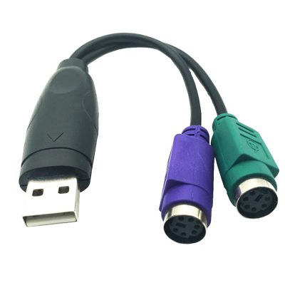 Adaptador Usb 2.0 a Ps2 Macho a Hembra