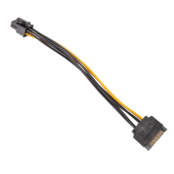 Adaptador de corriente sata 15pin a 6pin 20cm