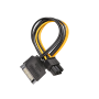 Adaptador de corriente sata 15pin a 6pin 20cm